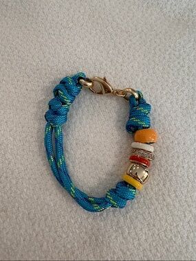 Roxanne Assoulin Blue Turquoise and Multicolor Bead Rope Bracelet